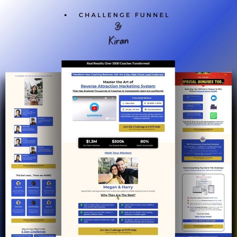 Challenge Funnel, funnel design by NexGen Funnels