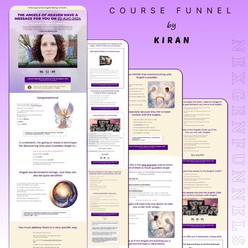 Spiritual Course, funnel design by NexGen Funnels